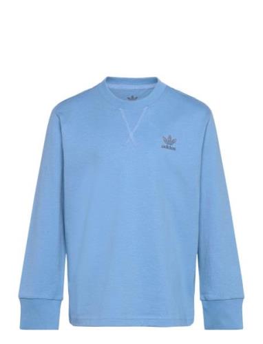 Long Sleeve Tops T-shirts Long-sleeved T-shirts Blue Adidas Originals