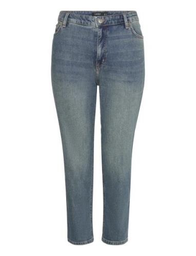 High-Rise Straight Ankle Jean Bottoms Jeans Straight-regular Blue Laur...