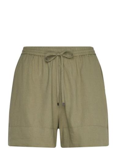 Fluid Shorts With Bow Bottoms Shorts Casual Shorts Khaki Green Mango