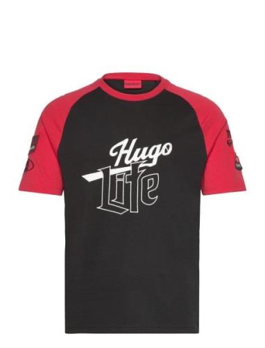 Dilife Designers T-shirts Short-sleeved Black HUGO