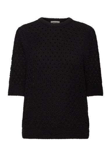 Auroramd O-Neck Tops Knitwear Jumpers Black Modström