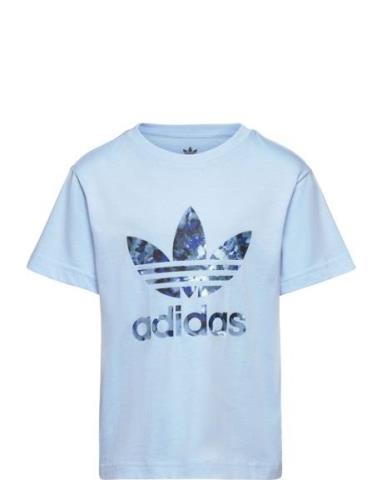 Trefoil Inf Tee Tops T-shirts Short-sleeved Blue Adidas Originals