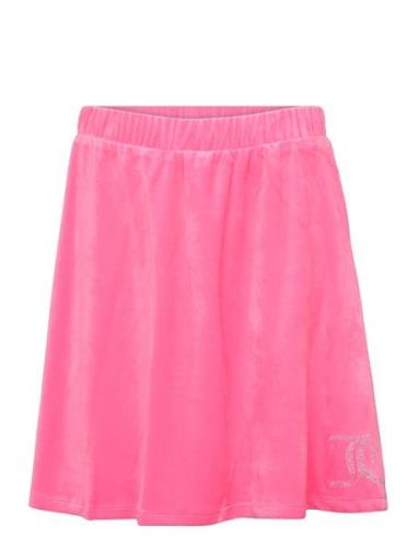 Diamante Velour Aline Skirt Dresses & Skirts Skirts Short Skirts Pink ...