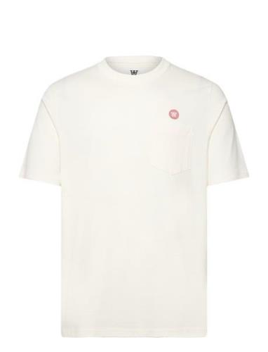 Adi Pocket Resort T-Shirt Gots T-shirts Short-sleeved White Double A B...