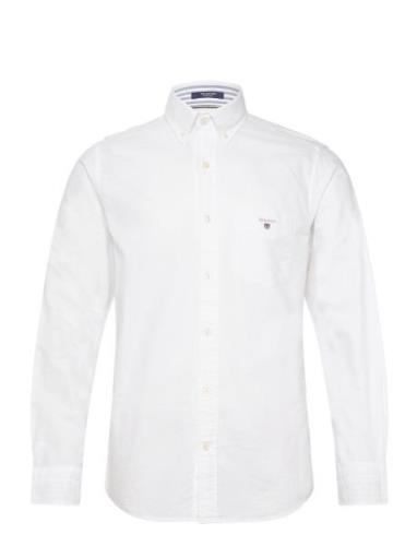 Reg Oxford O.shield Shirt Tops Shirts Casual White GANT