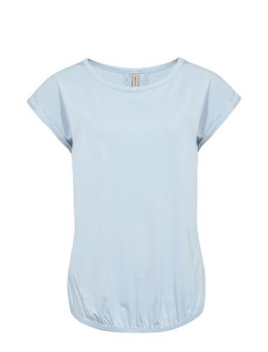 Sc-Marica Tops T-shirts & Tops Short-sleeved Blue Soyaconcept