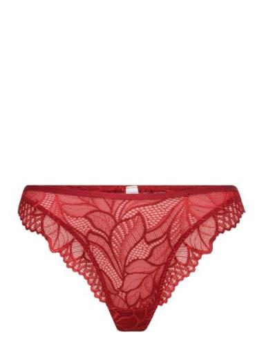 Brief Thong Reg Jasmine Lace B Stringtrosa Underkläder Red Lindex