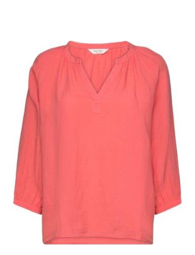Hikmapw Bl Tops Blouses Long-sleeved Pink Part Two