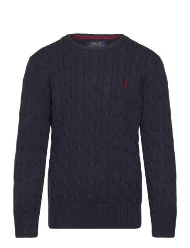 Cable-Knit Cotton Sweater Tops Knitwear Pullovers Navy Ralph Lauren Ki...