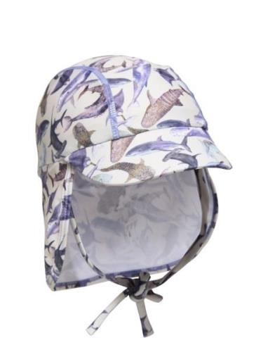 Swim Hat W. Print - Recycled Badhatt Blue Mikk-line