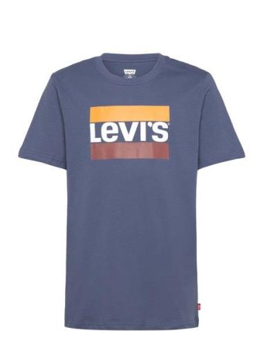 Levi's® Long Sleeve Graphic Tee Shirt Tops T-shirts Short-sleeved Navy...