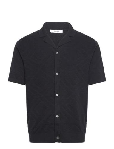 Biarritz Designers Shirts Short-sleeved Navy Reiss