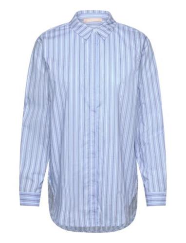 Srbeate Ls Shirt Striped Tops Shirts Long-sleeved Blue Soft Rebels