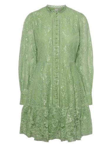 Yasdivali Ls Dress Kort Klänning Green YAS