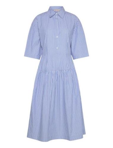 Striped Midi Dress Designers Knee-length & Midi Blue Stella Nova