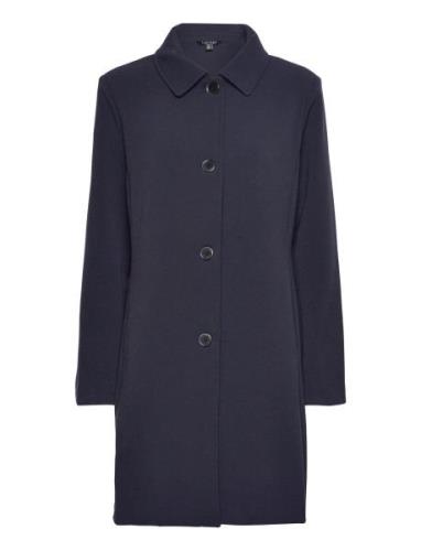 Crepe Coat Tunn Rock Navy Lauren Ralph Lauren