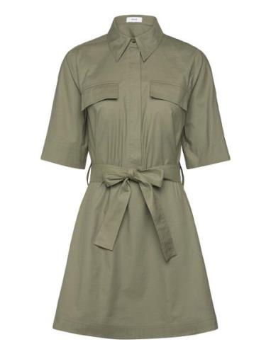 Milly Kort Klänning Khaki Green Reiss