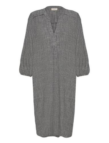 Fqjolene-Dress Knälång Klänning Grey FREE/QUENT