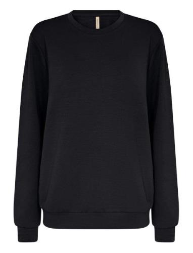 Sc-Banu Tops Sweat-shirts & Hoodies Sweat-shirts Black Soyaconcept