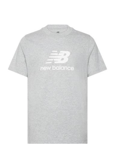 Sport Essentials Logo T-Shirt Sport T-shirts Short-sleeved Grey New Ba...