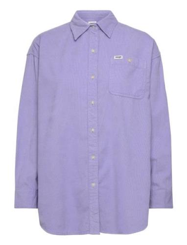 Corduroy Shacket? Tops Shirts Long-sleeved Purple Wrangler