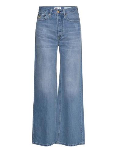 Skater Loose Bottoms Jeans Wide Blue Lois Jeans