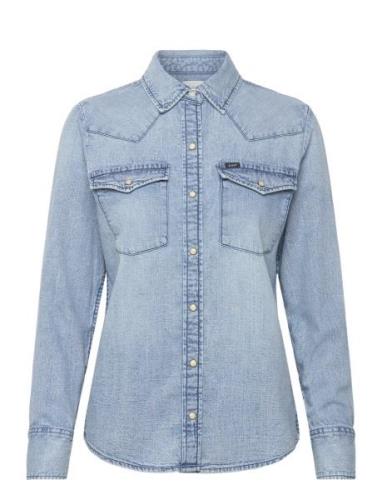 Lee Jeans Regular Western Shirt Blå