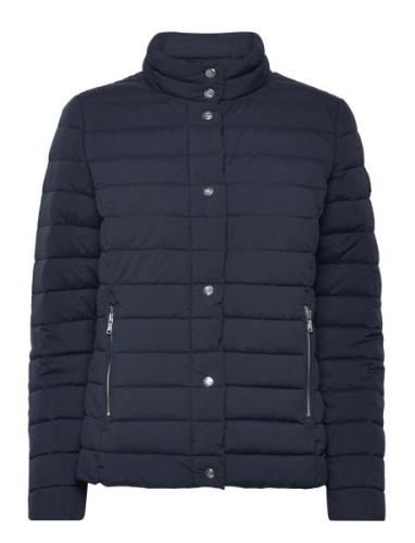 Quilted Funnelneck Puffer Coat Fodrad Jacka Navy Lauren Ralph Lauren