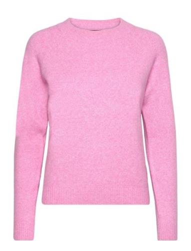 Vmdoffy Ls O-Neck Blouse Ga Noos Tops Knitwear Jumpers Pink Vero Moda