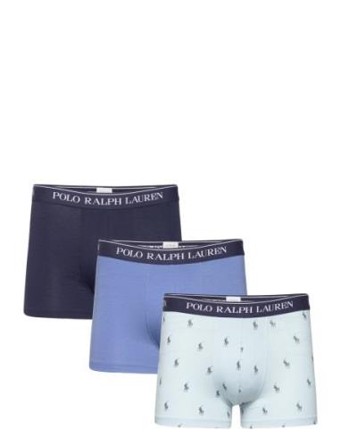 Classic Stretch-Cotton Trunk 3-Pack Boxerkalsonger Navy Polo Ralph Lau...