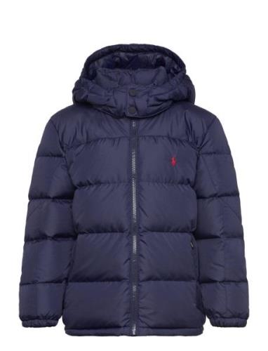 Ripstop Down Hooded Jacket Fodrad Jacka Navy Ralph Lauren Kids