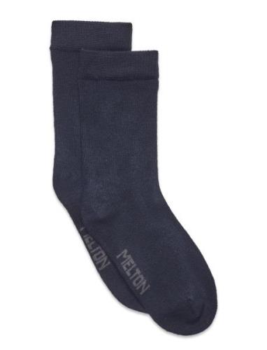 Bamboo Socks Sockor Strumpor Navy Melton