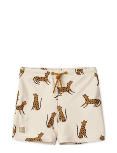 Otto Printed Swim Pants Badshorts Beige Liewood