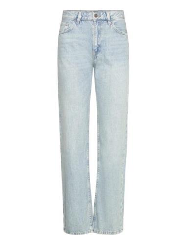 Miami Medium-Rise Straight-Fit Jeans Bottoms Jeans Straight-regular Bl...