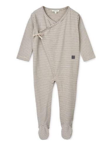 Bolde Baby Stripe Jumpsuit Jumpsuit Cream Liewood