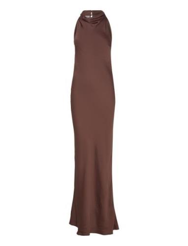 Lace Maxi Dress Maxiklänning Festklänning Brown ROTATE Birger Christen...