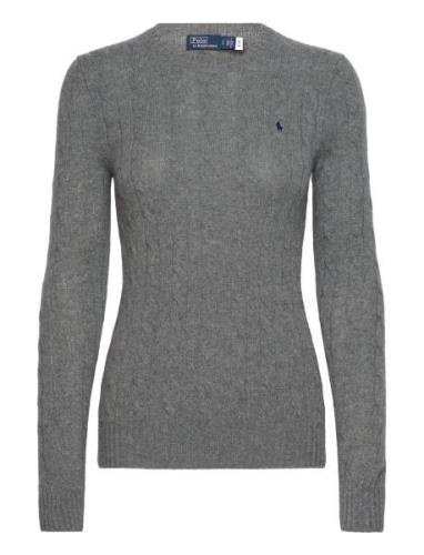 Cable-Knit Wool-Cashmere Sweater Tops Knitwear Jumpers Grey Polo Ralph...