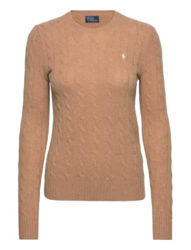 Cable-Knit Wool-Cashmere Sweater Tops Knitwear Jumpers Beige Polo Ralp...