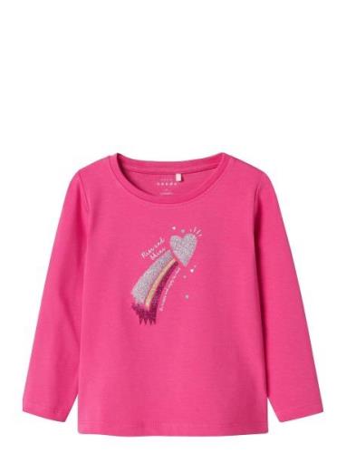 Nmfvix Ls Top Tops T-shirts Long-sleeved T-shirts Pink Name It