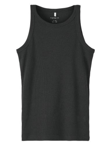 Nkfkab Sl Slim Top Noos Tops T-shirts Sleeveless Black Name It