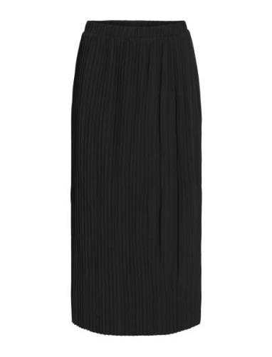 Violinda Hw Midi Skirt Knälång Kjol Black Vila