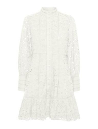 Yasalessia Ls Dress S. Noos Kort Klänning White YAS