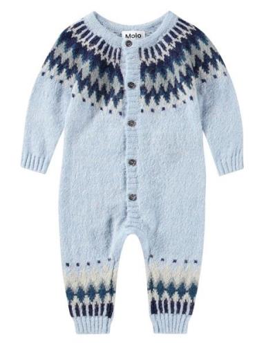 Frej Långärmad Bodysuit Blue Molo