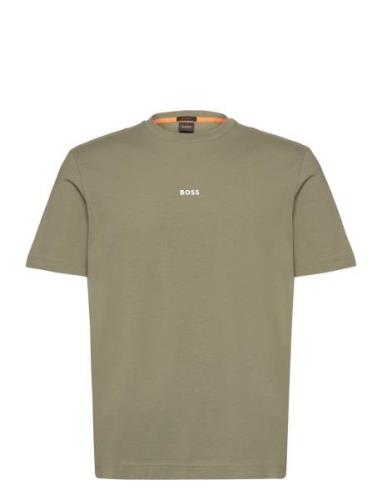 Tchup Tops T-shirts Short-sleeved Khaki Green BOSS