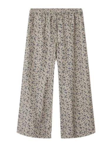 Nkfjasilla Wide Pant Bottoms Trousers Beige Name It