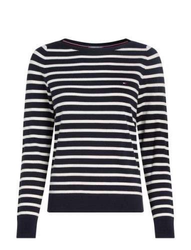 Co Jersey Stitch Boat-Nk Ls Swt Tops Knitwear Jumpers Navy Tommy Hilfi...