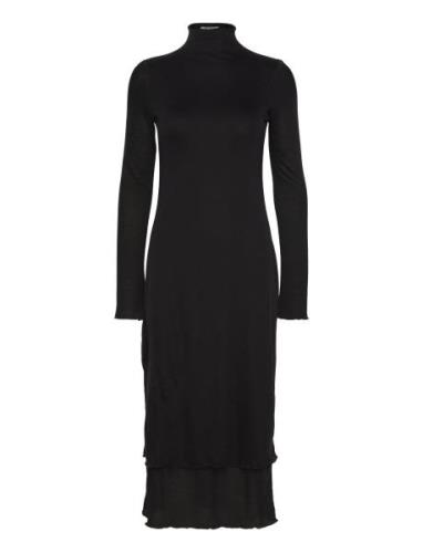 Layered Frill Dress Maxiklänning Festklänning Black Filippa K