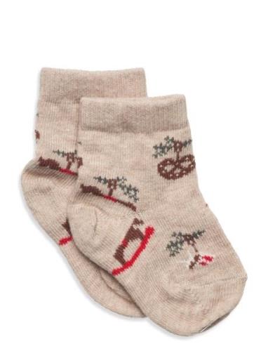 Julle Socks Sockor Strumpor Beige Mp Denmark