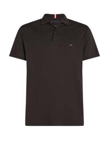 Liquid Cotton Essential Reg Polo Tops Polos Short-sleeved Black Tommy ...