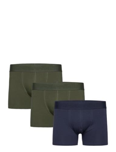 Gunnar Cotton 3-Pack Boxerkalsonger Navy Resteröds